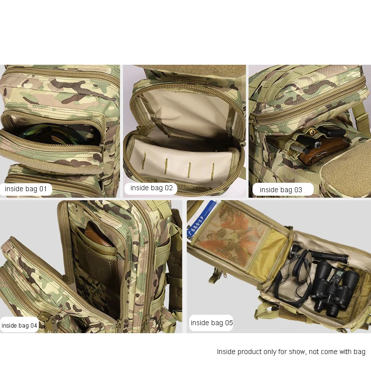 QXMOVING Outdoor Sports Travel Bags GYM Navy Waterproof Hiking Large Tactical Backpack With Laptop Interlayer