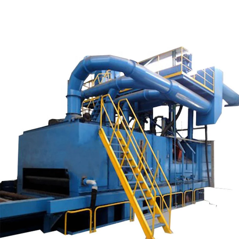 Tunnel Type Conveyor Automatic Shot Blasting Machine For Sale