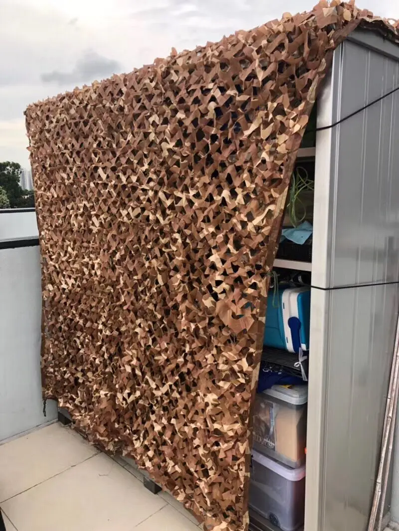 Outdoor Hunting Garden Car Cover Sun Shelter Tent  Multispectral Durable Oxford Cloth Polyester Desert Camouflage Net