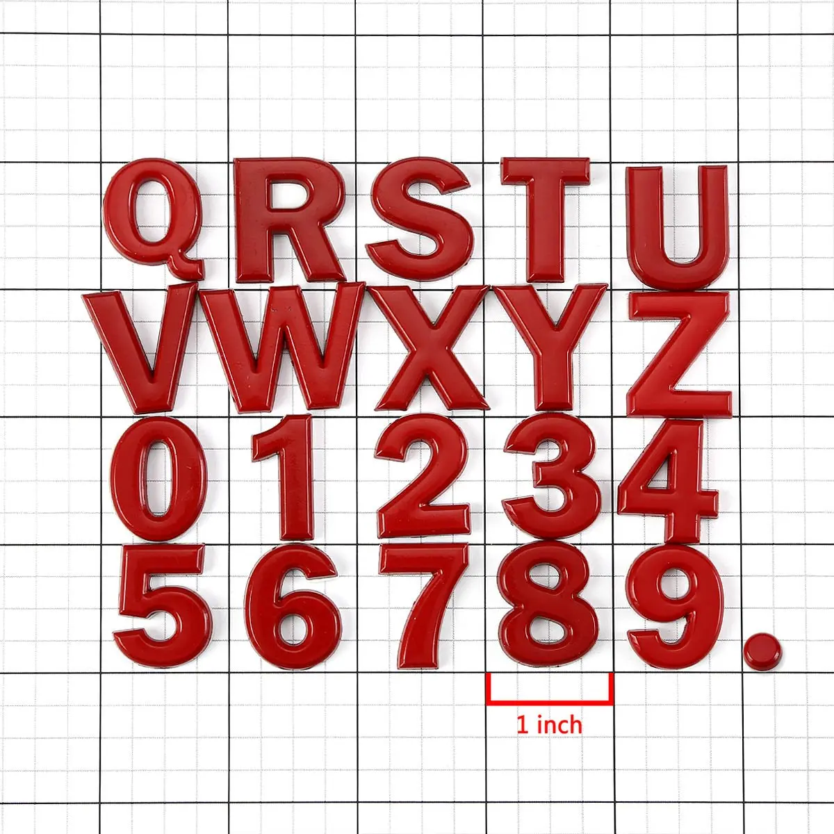 Custom Design Electroplate Chrome Letters Car Number Plate Stickers For Car Body