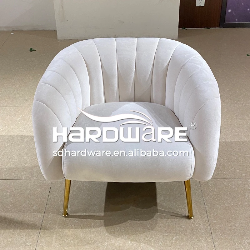 Wedding Event Hall Furniture Velvet Gold Metal Frame Wedding Sofa