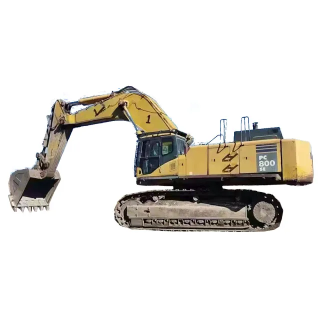 Подержанный гусеничный экскаватор KOMATSU PC800 большой экскаватор с ведрами для продажи 80 тонн