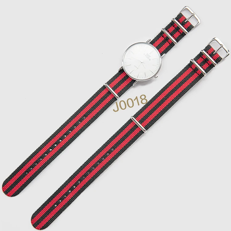 G10 Regimental Classic 16 18 20 22 24mm striped nylon strap watch for smart watch
