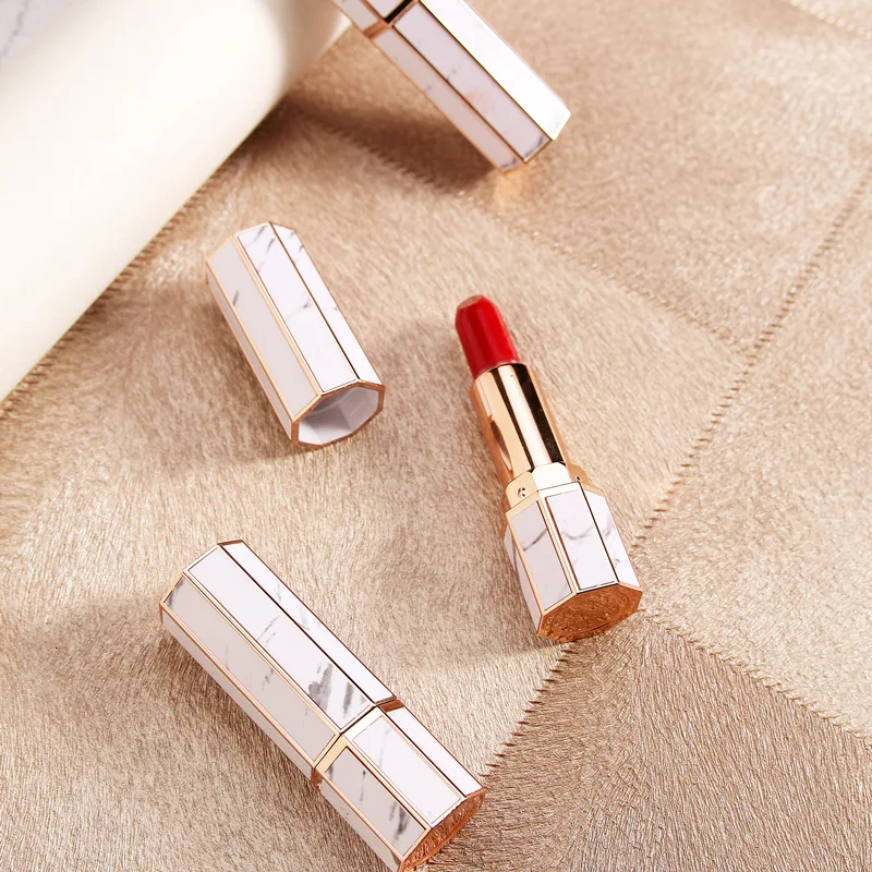Wholesale DIY cosmetic packaging octagon custom empty lipstick lip gloss containers