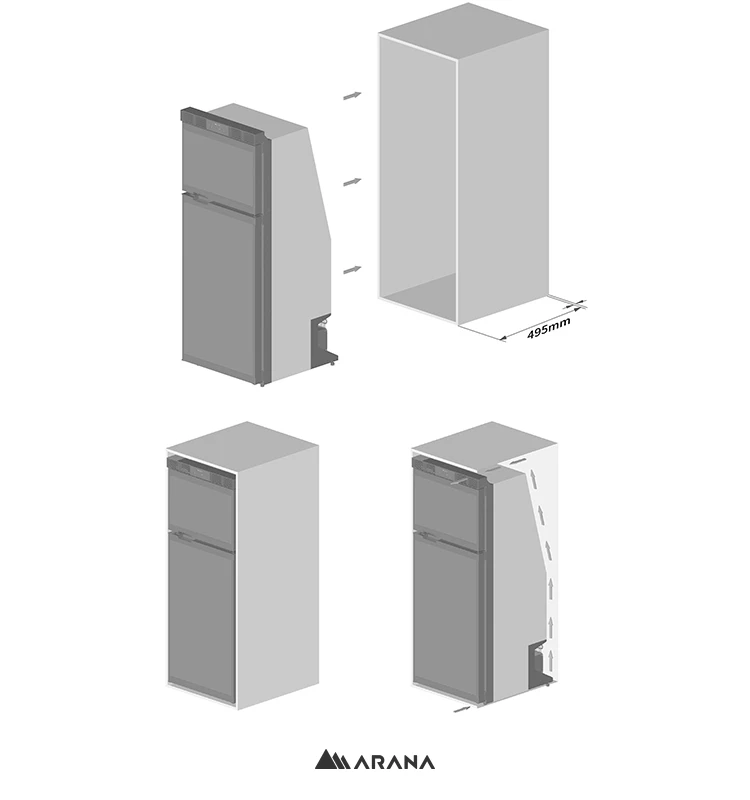 12V DC 110V 240V AC boat marine fridge refrigerator 