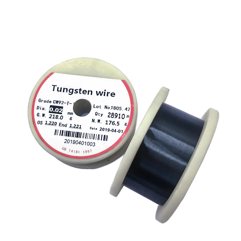 polish super thin 20micron tungsten steel carbide welding wire 01mm 0.08mm 0.005mm