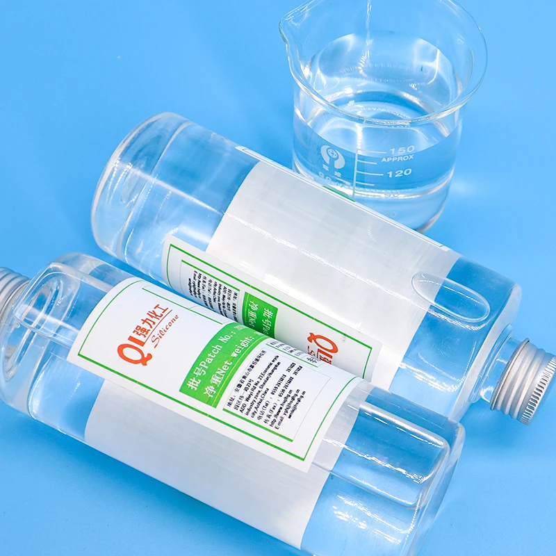 Qianglu  manufacturers directly supply 100-viscosity dimethyl 201 silicone oil as additive raw material for cleaning product