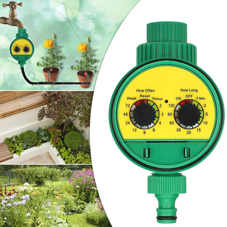 Automatic garden water spray timer irrigation system mechanic controller dripping valve with rotating knob