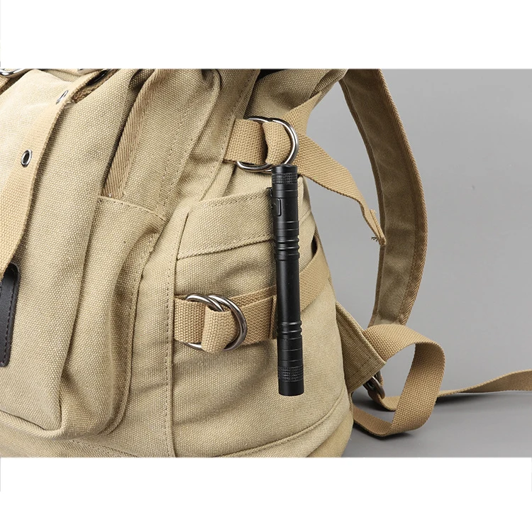 pen light Mini Torch Light Hand Black Aluminum Pocket Pen Torch Medical led cob penlight flashlight With Clip