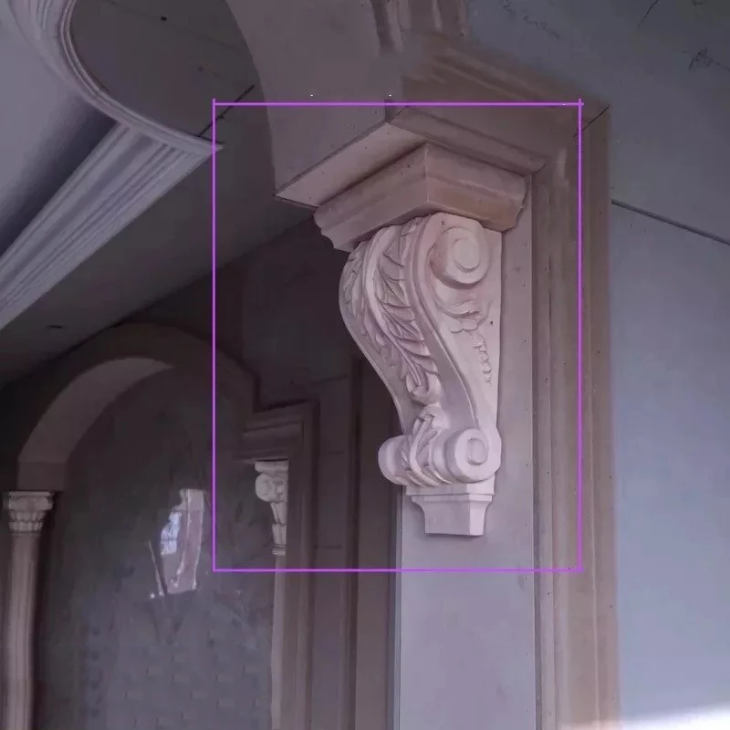 Decorative carved fireplace corbels floral roman corbel