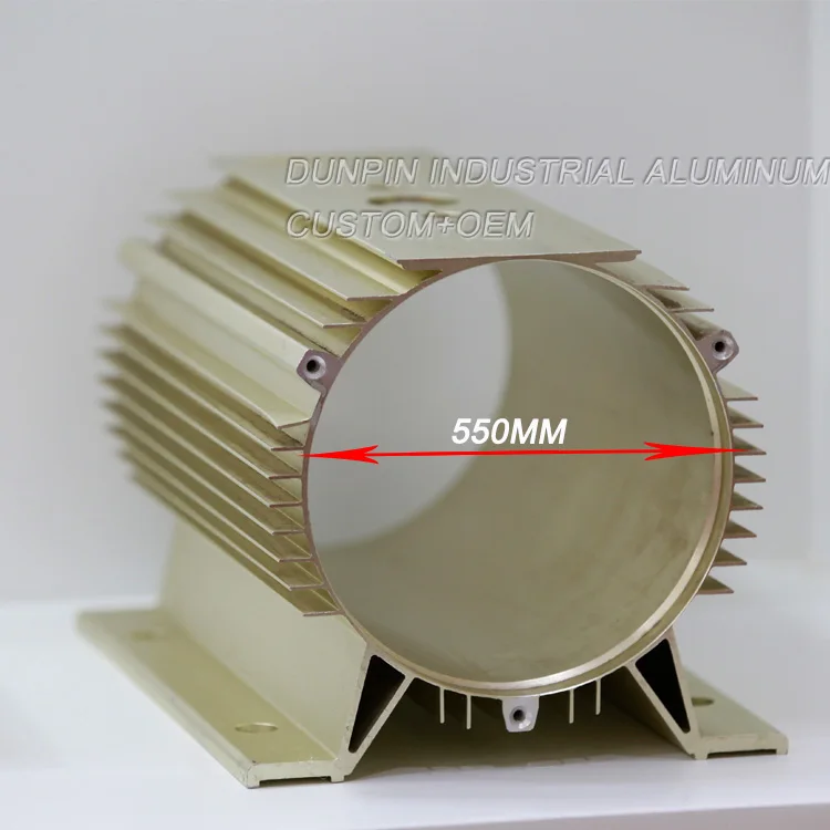 OEM  Aluminum  Extruded Electric Motor Extrusion Housing Aluminum extrusion profile for Motor housing