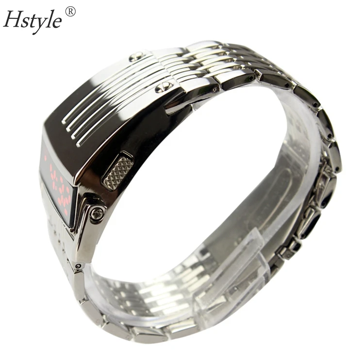 Men Iron Man Super Hero Blue LED Digital  Military Wrist Watches Black WP015