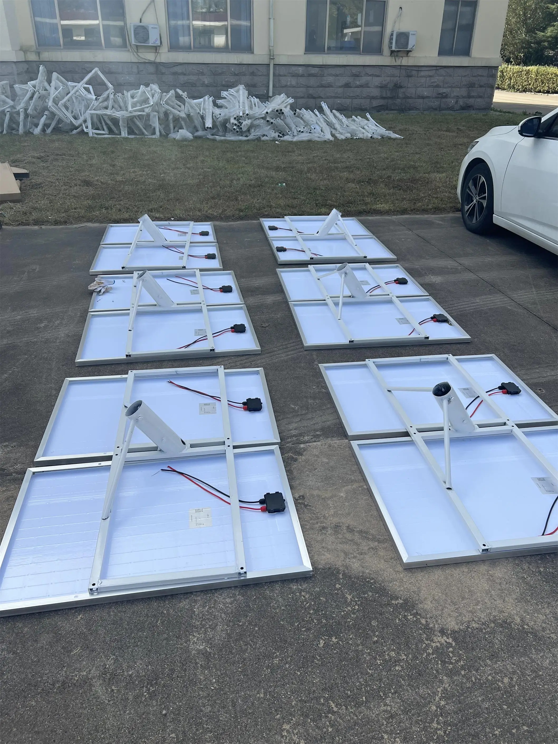 High Bright Outdoor Led Solar Street Light 60 Watt 100w With Split Solar Panel