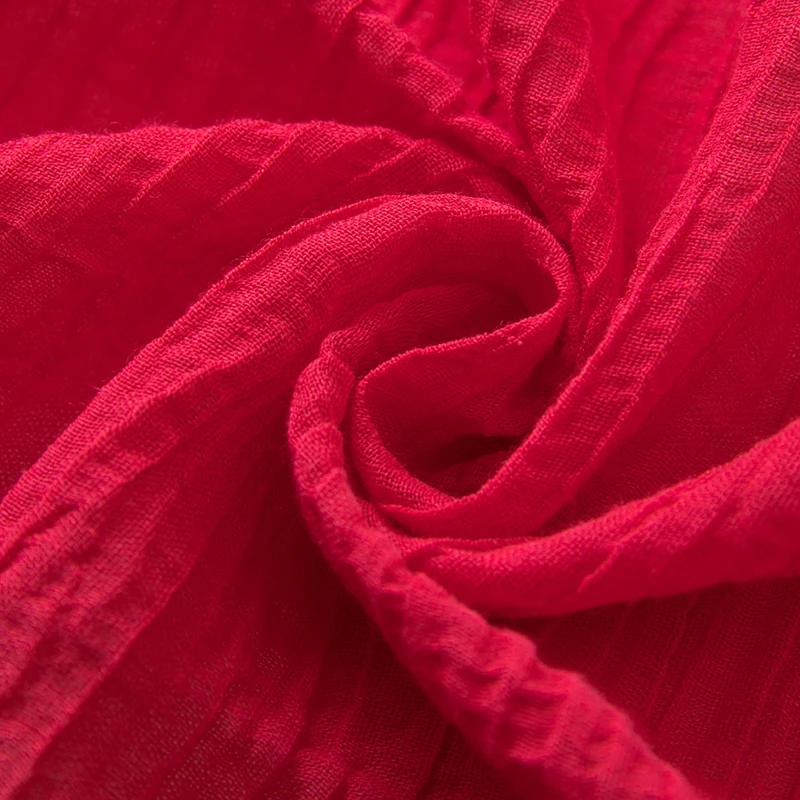 Точечная бутик оптовая продажа льняная хлопчатобумажная ткань Песочная стирка гладкая окрашенная используемая в ткани для