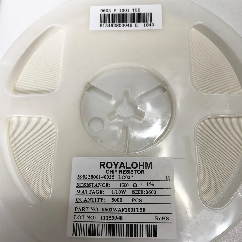 0603 smd Резистор 10K ohm 10R OHM 1% RF0603-10R-HS Керамический резистор 1/10