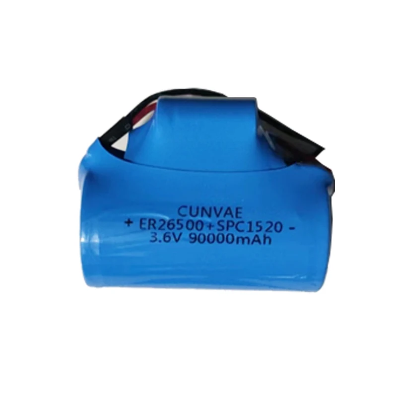 Customized ER26500 SPC1520 3.6V Li-SCOL2 Lithium Battery 26500H 261520 C Size Lisoci2 Battery XH2.54 10CM Forward Terminal