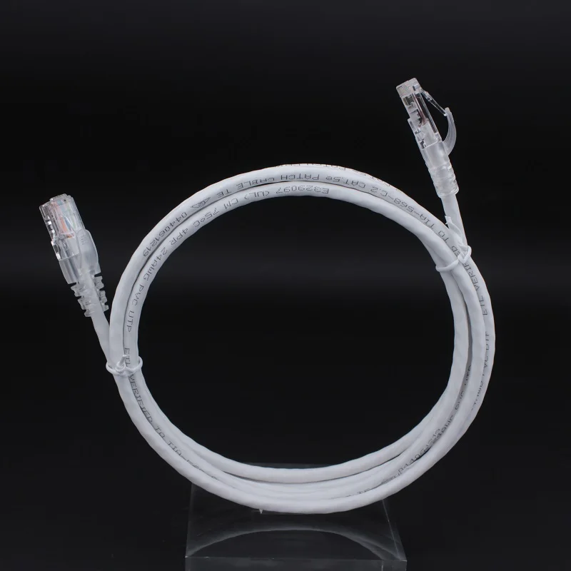 High Quality 1M 2M 3M 5M Customized Length Cat5e UTP 24AWG Patch Cable RJ45 Connector BC CCA Network Lan