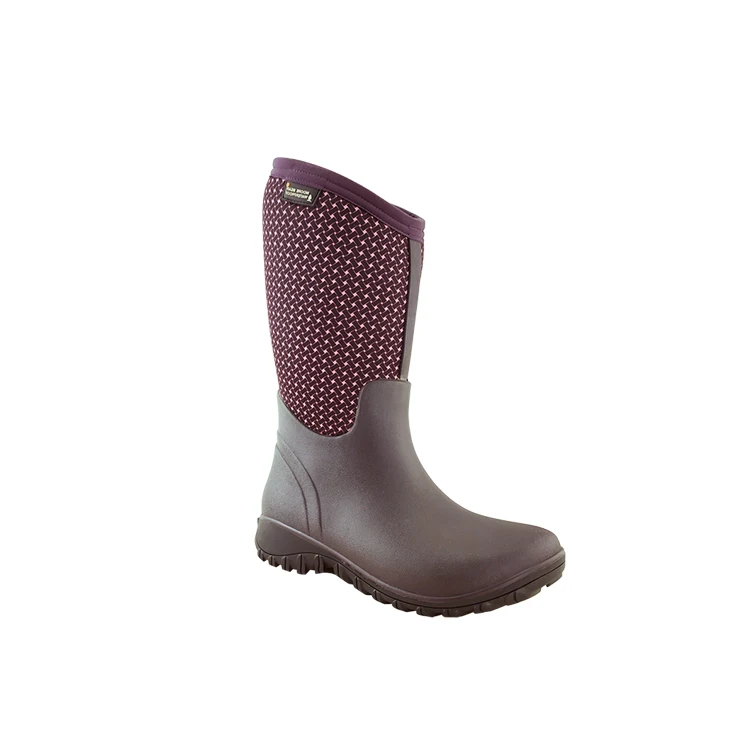 Anti slip neoprene boots rain boots women waterproof rain boots for winter