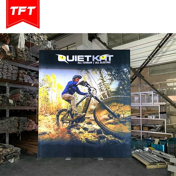 Алюминиевая Экструзионная модульная двухсторонняя 2x3 м светодиодная подсветка выставочная стенд дизайн из Шанхая