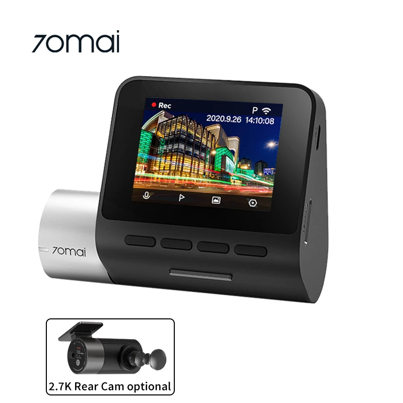 70 mai Dash Cam Pro Plus+ A500s-1 Front and Back Drive Recorder ASDS GPS Built-in Car Black Box Dvr Audio Device
