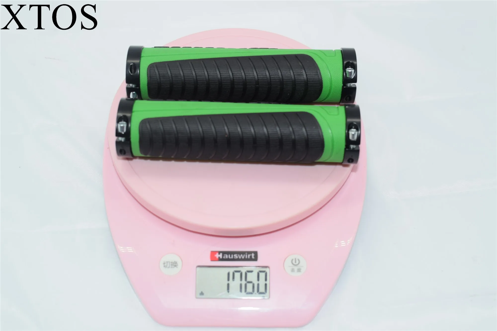 
XTOS Ergonomic rubber lock bicycle handle set grip aluminum alloy small vice horn set 