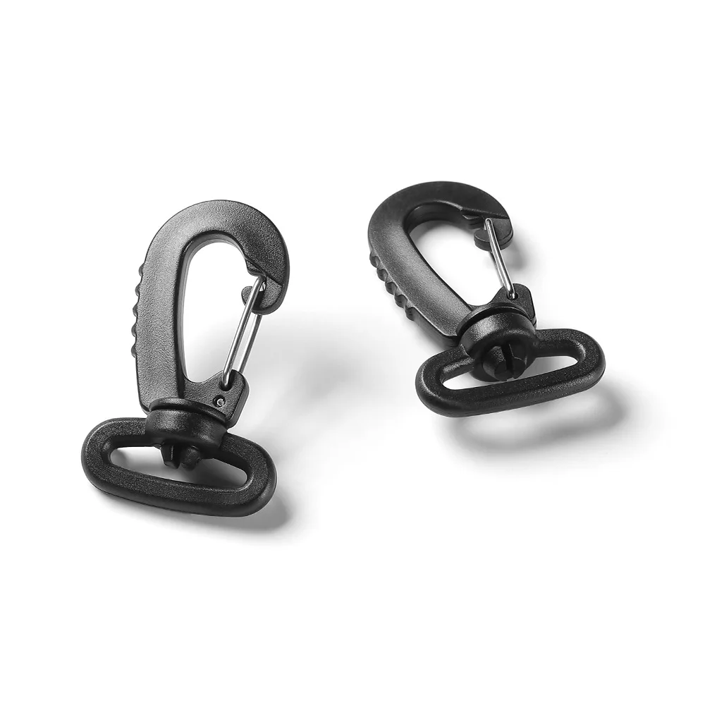 Plastic 25mm Backpack D Ring Small Spring Buckle Lobster Clasps Swivel Snap Hooks