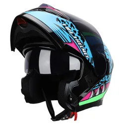 SUBO ECE DOT double Support Safety new fashion flip up helmet full face helmet