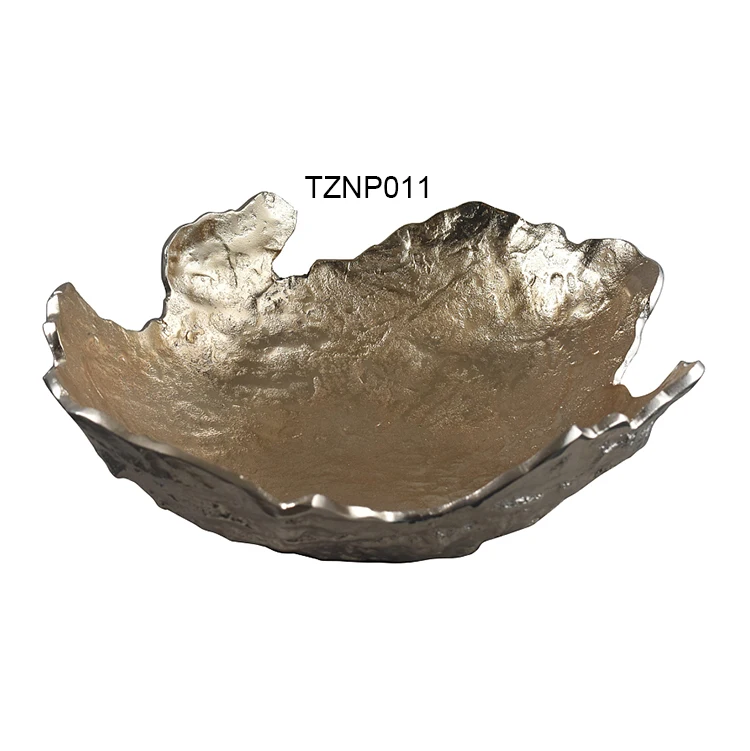 Luxury Decorative Gold Antique Aluminum Metal Bowls Home Accessories