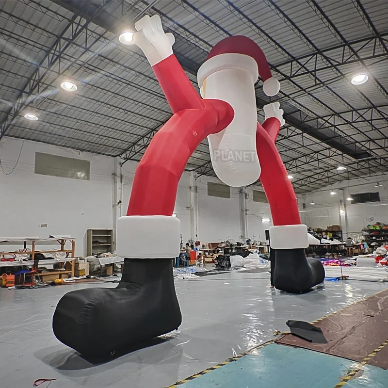 Hot Sale Christmas Decoration Giant Inflatable Santa Claus Gate Inflatable Christmas Archway Inflatable Santa Arch