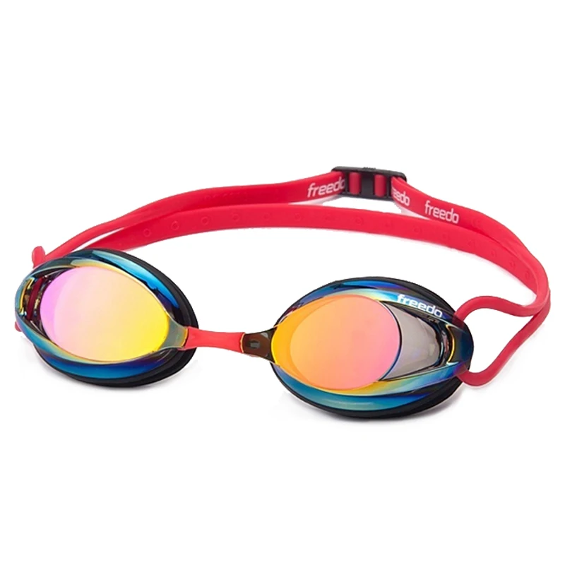 Polycarbonate swim goggle lens swimming goggles racing with nose