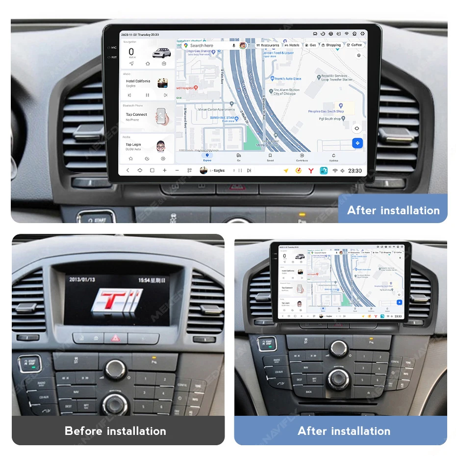 Автомагнитола DUDUAUTO мультимедийный плеер GPS стерео автомагнитола игра для Buick Regal 2009-2013 Opel Insignia 1 2008-2013
