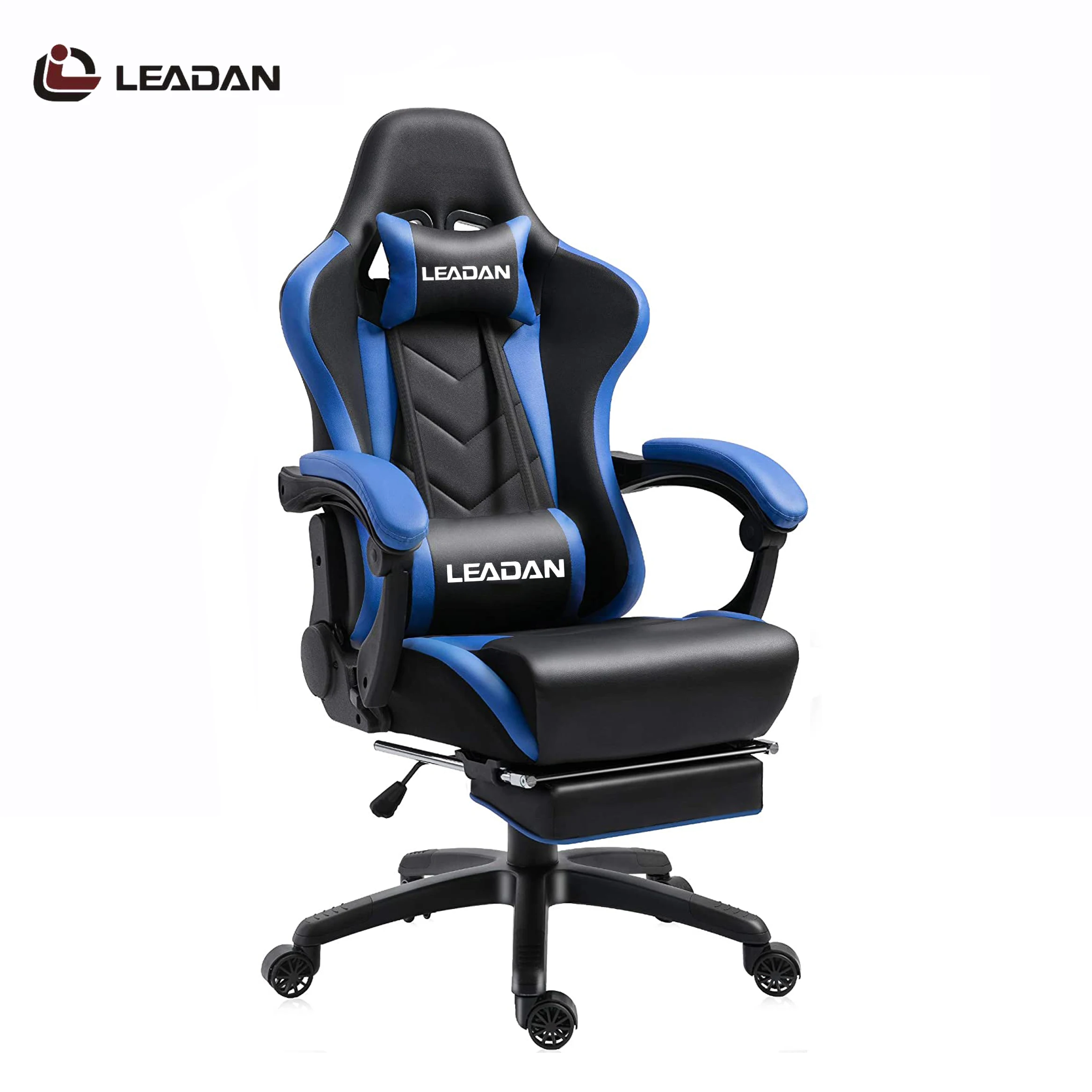 
LEADAN custom secret lab rgb scorpion led massage game cheap chair blue scorpion gaming chair racing pc computer with footrest 