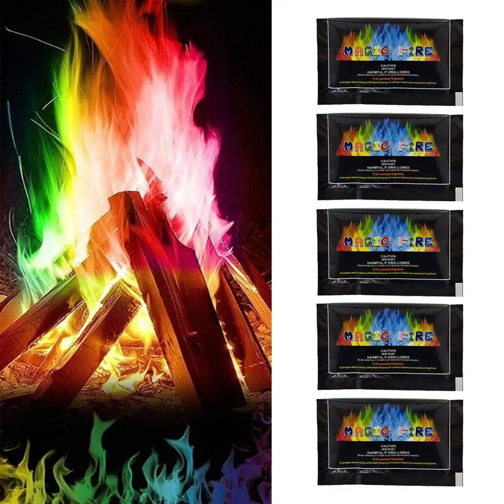 Magical ultimate Flames rainbow  fire colorant  for  Bonfire, Outdoor Fireplace