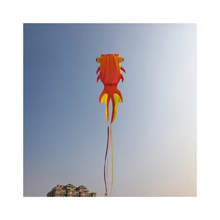People loved Large flying goldfish kite hot selling children kids jelly fish outdoor beach toys kites