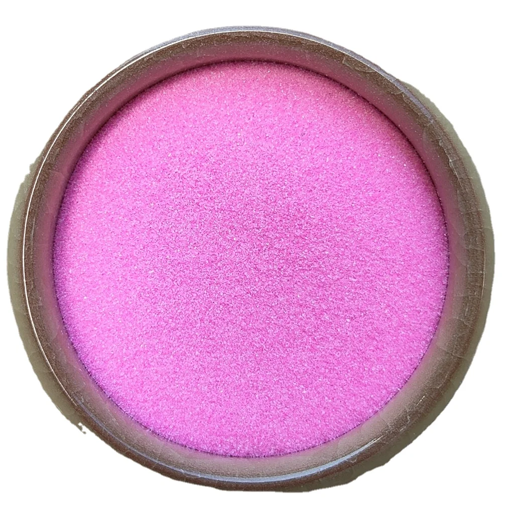Bulk Natural Colored Sand Unique Dyed dazzle color mineral sand Romantic Pink Colored Silica Sand for drawing Beach Landscape
