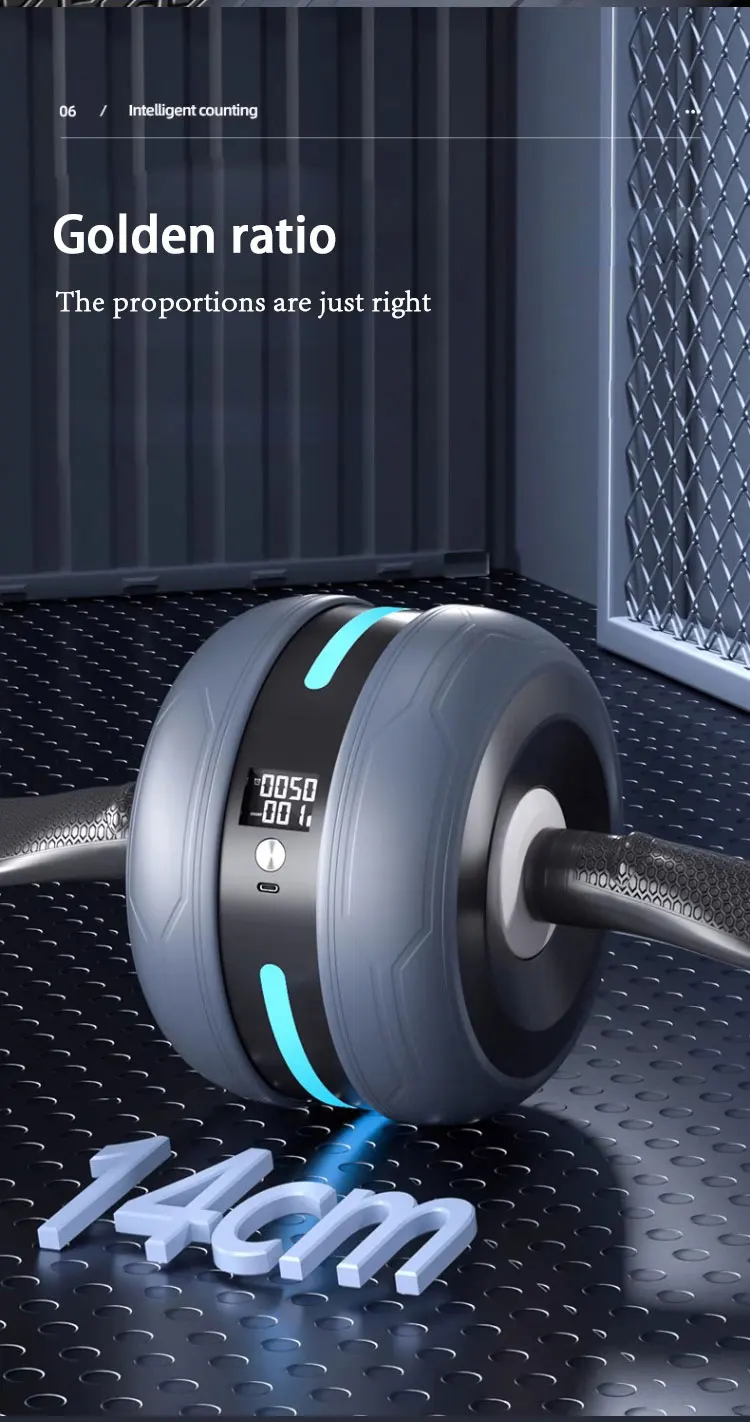 New Arrival Automatic Rebound Roller Wheel Healthy Abdominal Wheel Abdominal  Roller Exercise Wheel