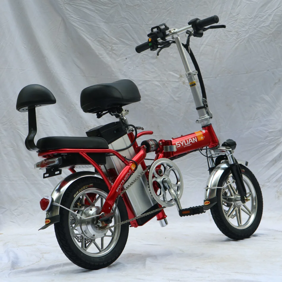 Factory price 14 inch mini ebike 48v 250w foldable charging bike women electric bike