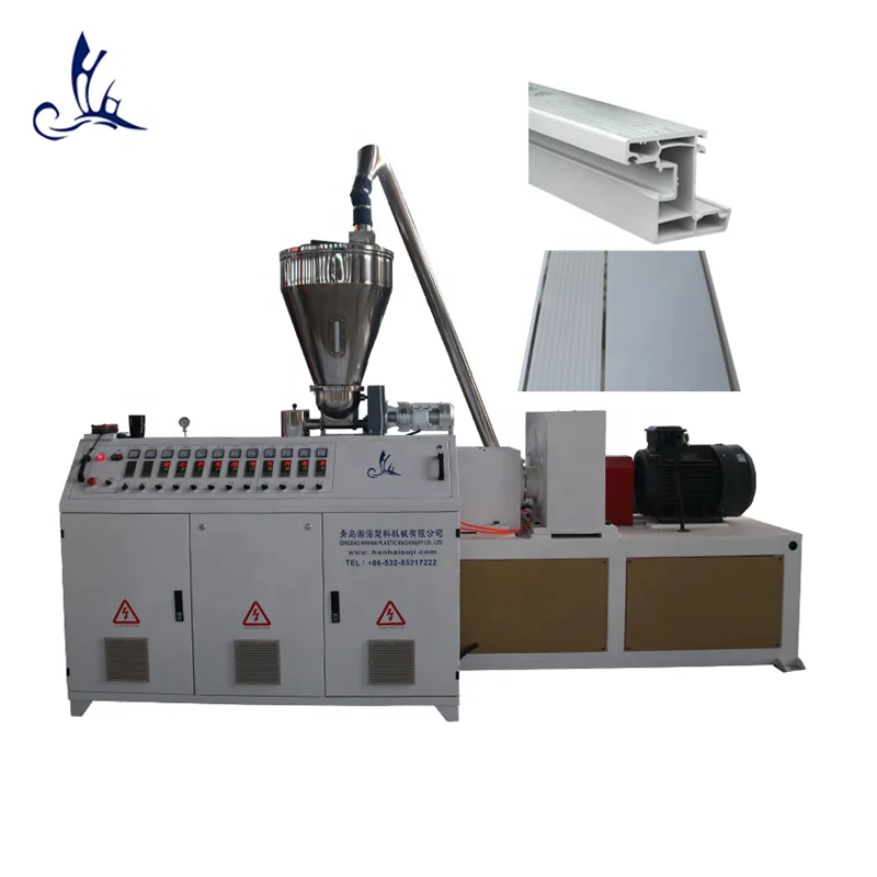 PVC WPC Ceiling Wall Panel Fence Window Door Board Corner Bead Decking Roller Shutter Cable Trunking Profile Making Machine