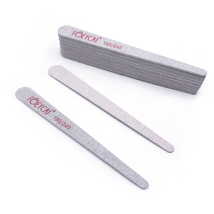 180 240/150 Personalised wooden thin zebra emery board custom logo 80/100 grit professional nail file