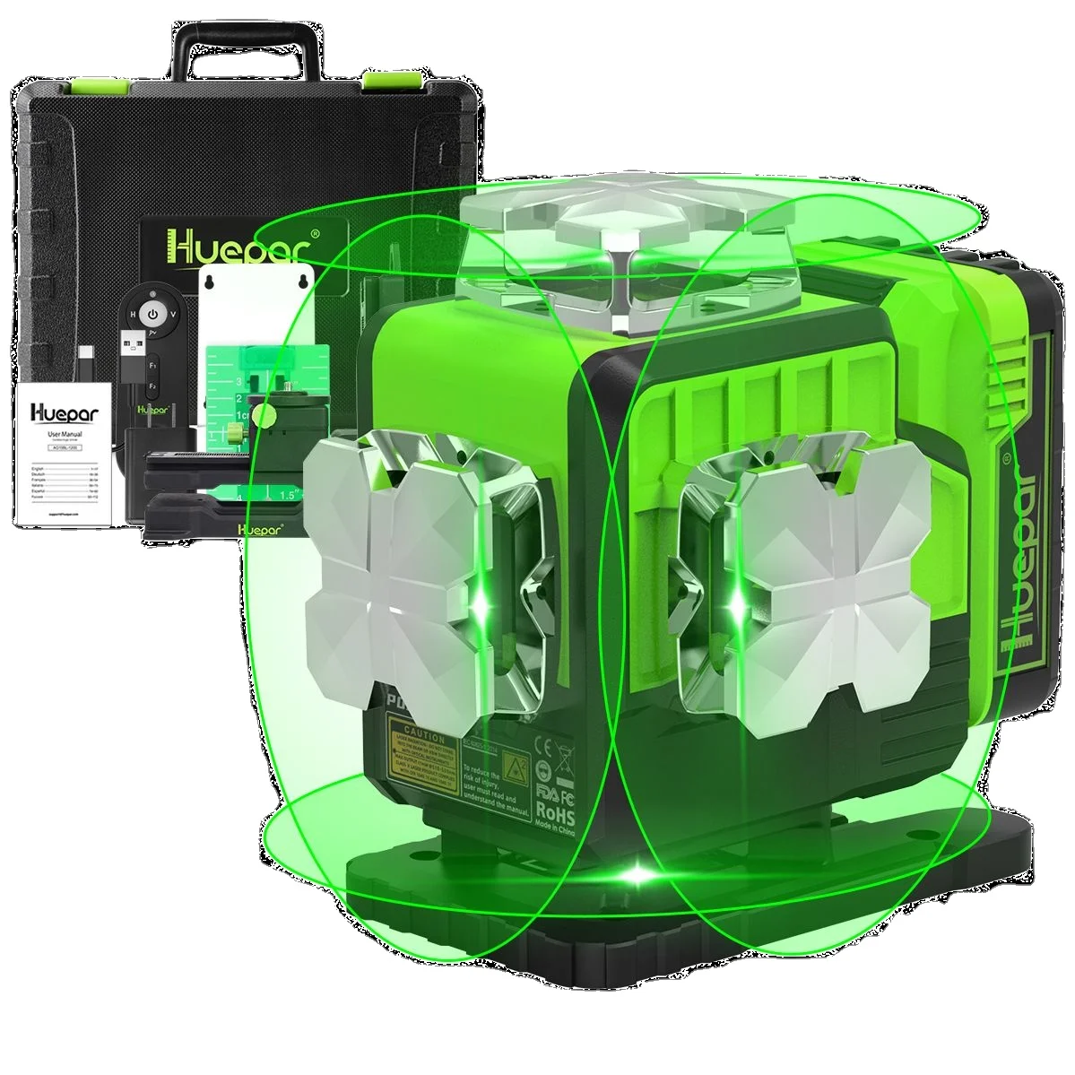 Лампа Ксеноновая Osram 4D Лазерные уровни P04CG 16 линий крест фон для фотосъемки с изображением зеленого линии Huepar