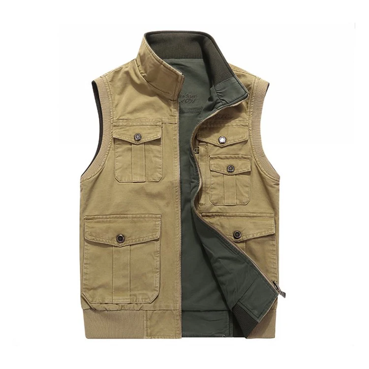 CMMJ2025 The Mens Nice Quality with Pockets Reversible Hunting Vest