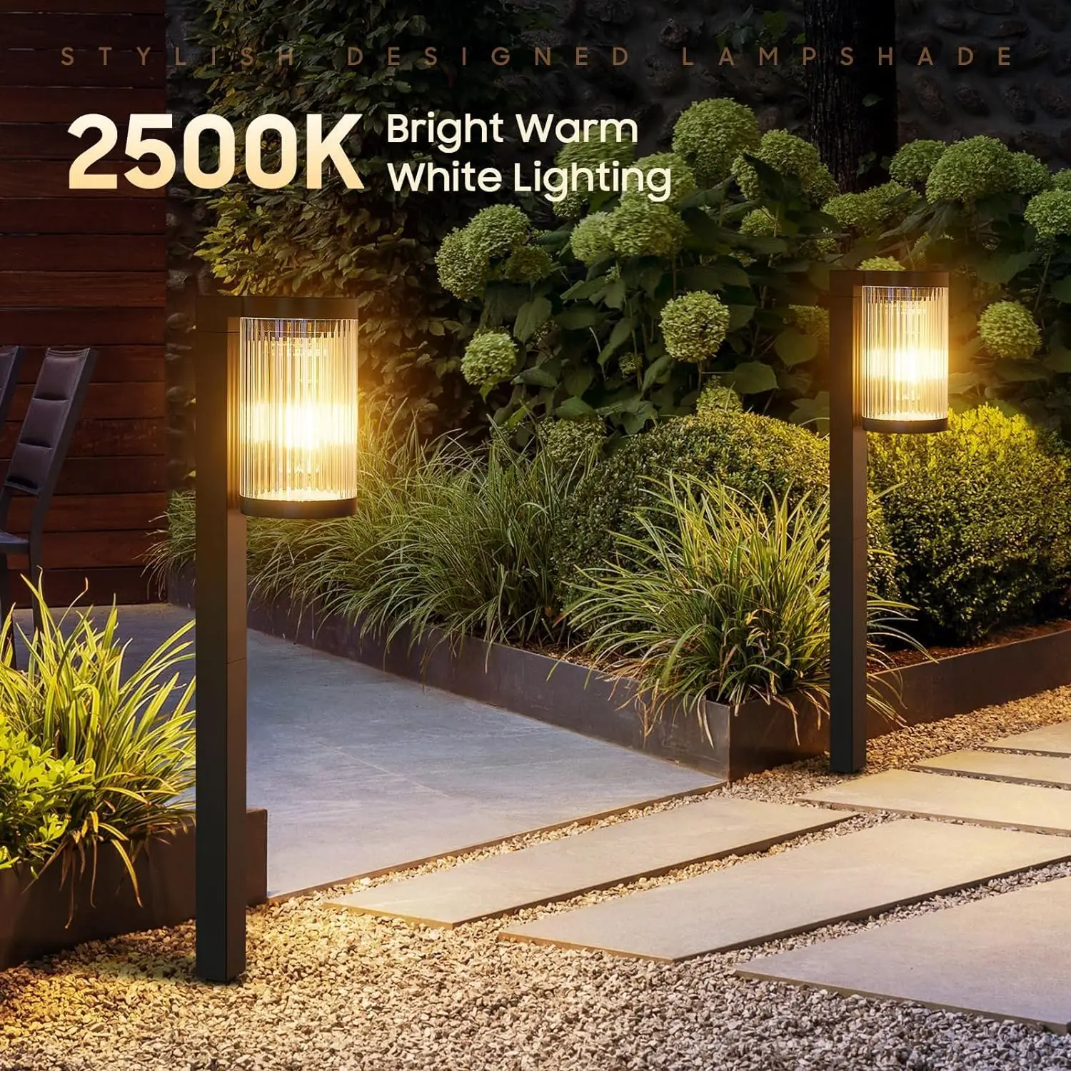 Solar Garden Lights Outdoor Decorative Waterproof Solar Pathway Lights Outdoor for Yard Landscape Path Walkway Decoration