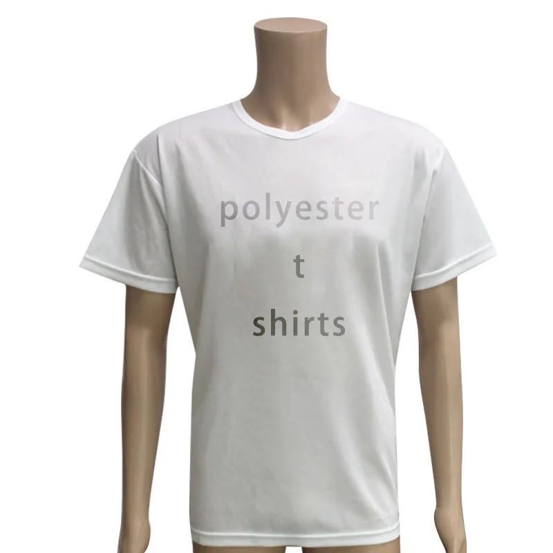 Wholesale 100 polyester t shirts wholesale stock sublimation t shirts blank plain cheap summer t shirts