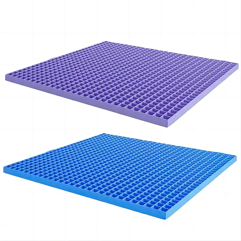 SUREWALHOME Summer Gel Mattress Topper Cooling Bedding Pad Breathable TPE Mattress Topper Honeycomb Design Orthopedic Pad