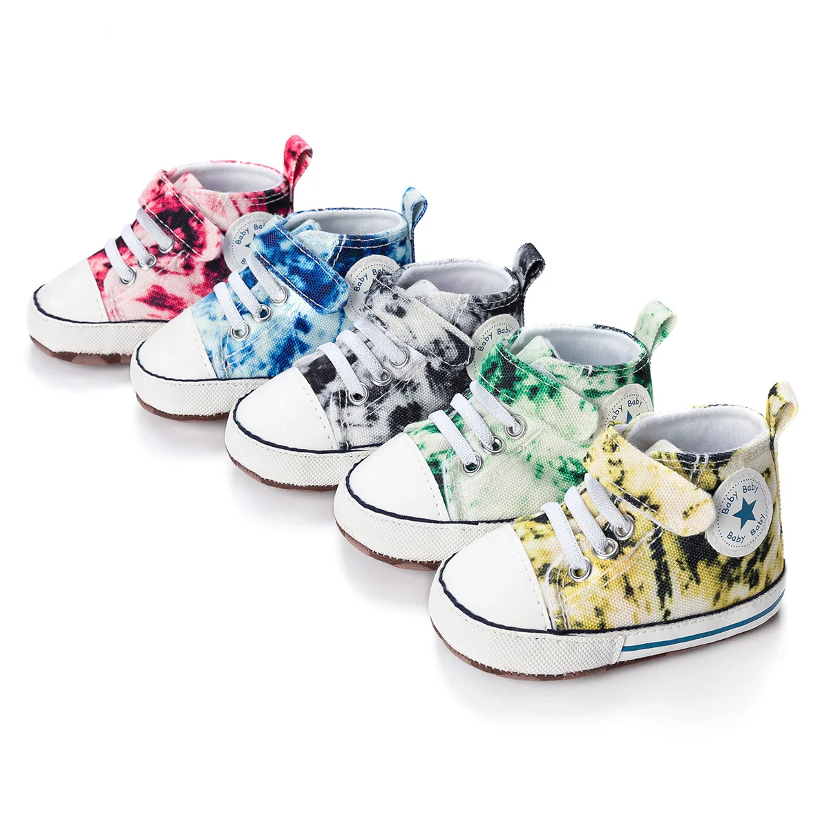 2024 Hotselling printing canvas baby shoes boys girls newborn infant casual baby toddler shoes