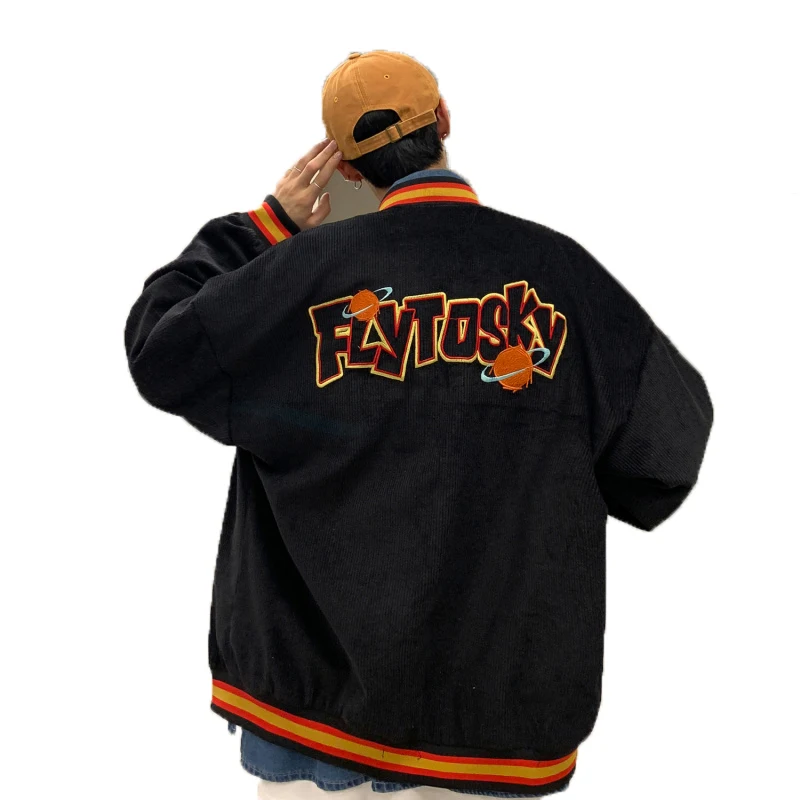 Оптовая продажа, модные мужские бейсбольные куртки с вышивкой и логотипом на заказ, 2021