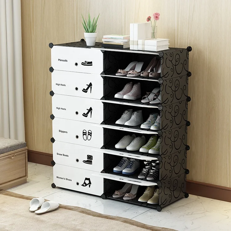 customized particle board round rotating shoe rack cabinet
