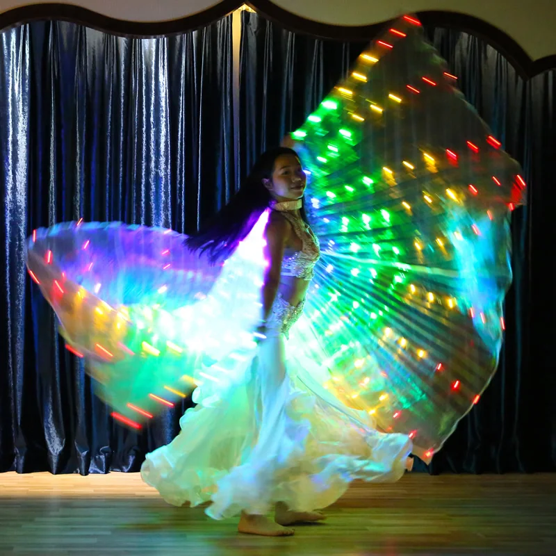 300 Leds Light UP Belly Dance Isis Wing For Ladies ,BellyQueen
