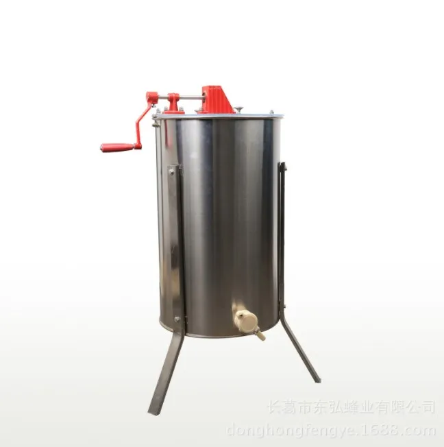 3 frames manual honey extractor machine with legs for beekeeping use