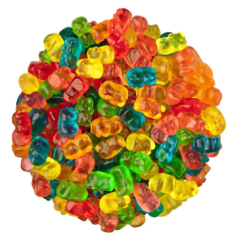 
Halal different shapes fruit flavor sweet sour soft candy gummy candies 